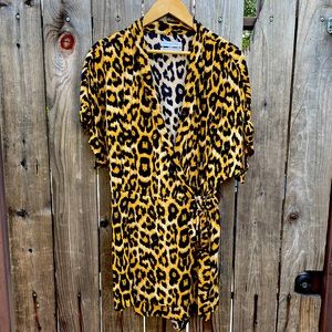 🐯❤️Chic 80’s Vibe Cheetah Print SKORT Romper 🐯❤️